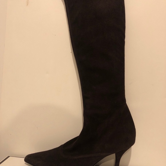 STUART WEITZMAN Suede Knee High Stiletto Stretch - Picture 4 of 5